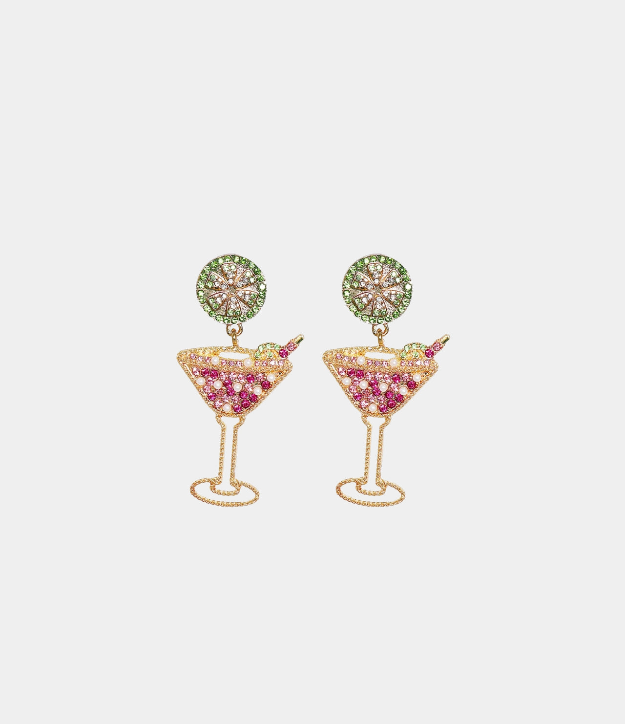 BEADED LOLA MARTINI EARRINGS